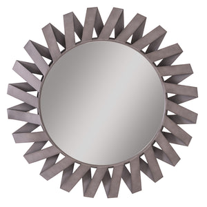 Black Origami Sunburst Mirror