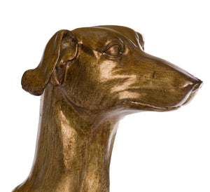 William The Whippet Gold Lamp With Charcoal Shade