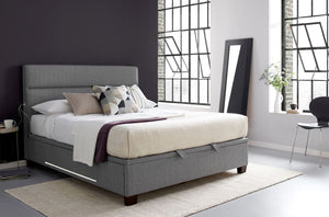 Chilten Storage Bed - Available in Light Grey