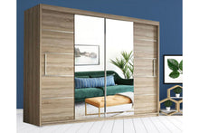 Load image into Gallery viewer, Lisbon Wardrobe Various Sizes - Available in Oak, White, Black or Grey
