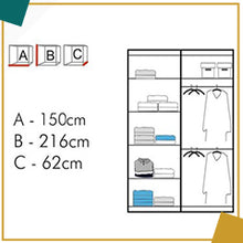 Load image into Gallery viewer, Ringo Wardrobe Various Sizes - Available in White, Black or Grey
