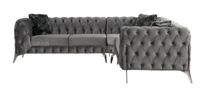 Sandringham Sofa - 3+2 and Corner Available - Silver & Dark Grey