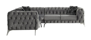 Sandringham Sofa - 3+2 and Corner Available - Silver & Dark Grey