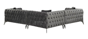 Sandringham Sofa - 3+2 and Corner Available - Silver & Dark Grey