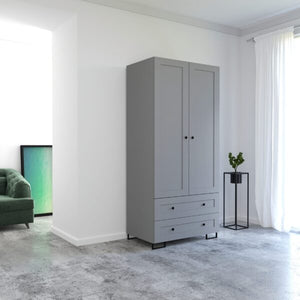 Dalia Wardrobe 3, 2 & 1 Door available - Available in Grey or White