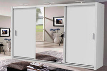 Load image into Gallery viewer, Miami Wardrobe 250cm - Available in Grey, Oak, Walnut, Wenge, White or Black
