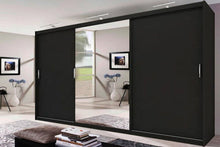 Load image into Gallery viewer, Miami Wardrobe 250cm - Available in Grey, Oak, Walnut, Wenge, White or Black
