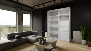 Royal Wardrobe Multiple Sizes - Available in Grey, White or Oak