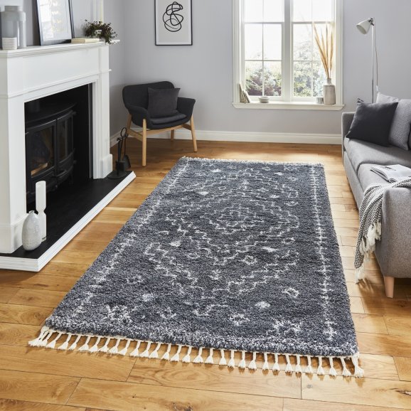 Aspen Rugs Pattern - Grey/Ivory