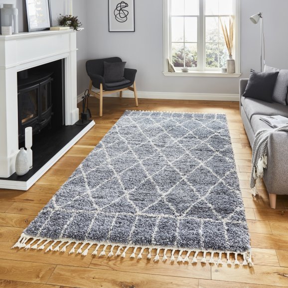 Aspen Rugs Diamond - Grey/Ivory