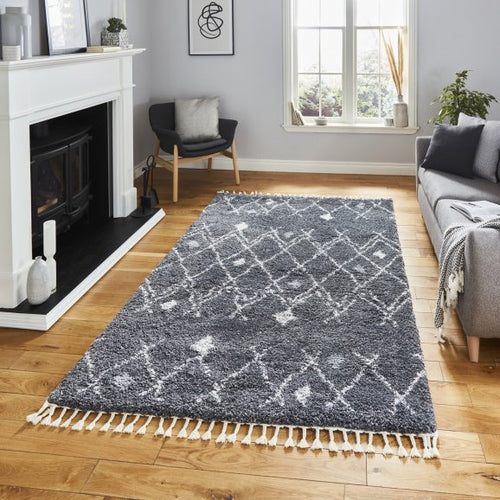 Aspen Rugs Freehand - Grey/Ivory or Ivory/Grey