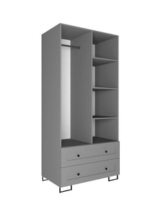 Dalia Wardrobe 3, 2 & 1 Door available - Available in Grey or White