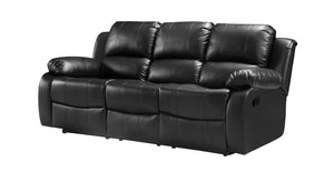 Valentine Genuine Leather 3,2,1 Seater Recliner Sofas - Available in Black, Tan & Cream