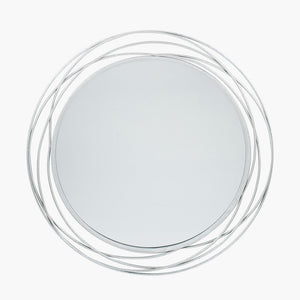 Metal Round Wall Mirror - Available in Antique Gold or Antique Silver