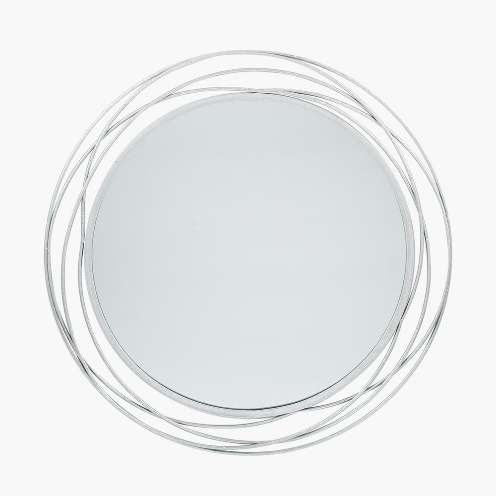 Metal Round Wall Mirror - Available in Antique Gold or Antique Silver