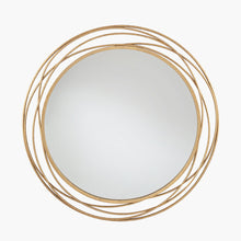 Load image into Gallery viewer, Metal Round Wall Mirror - Available in Antique Gold or Antique Silver
