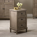 Ashwell Taupe Pine Wood 3 Drawer Unit K/D