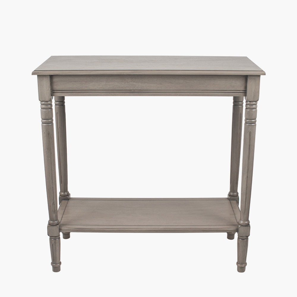Heritage Taupe Pine Wood Rectangular Console K/D