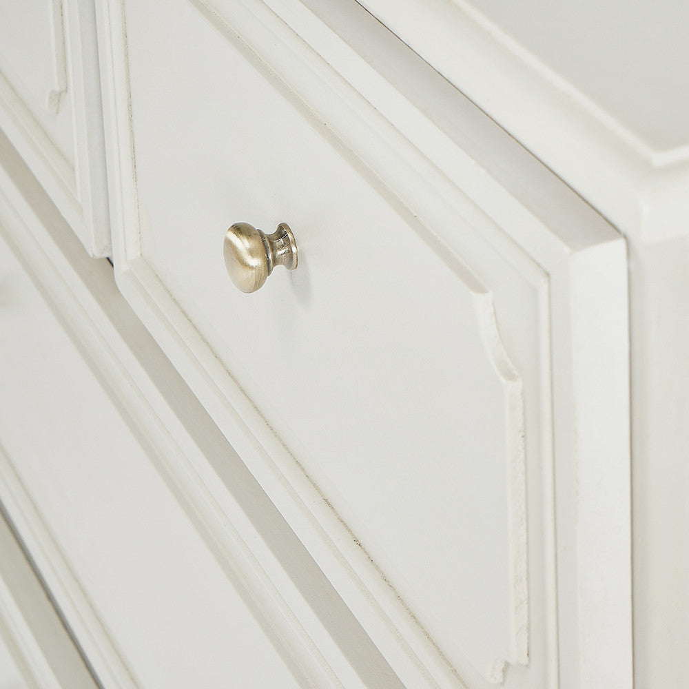Ascot Pine Wood Grey 3 Drawer Bedside