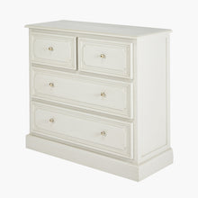 Load image into Gallery viewer, Ascot Pine Wood Grey 4 Drawer Unit
