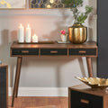 Klee Pine Wood 3 Drawer Desk - Available in Black