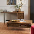 Arte Acacia Wood 2 Drawer Desk
