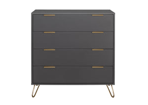 Arlo 4 Drawer Chest - Charcoal