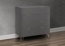 Load image into Gallery viewer, Arlo 4 Drawer Chest - Charcoal
