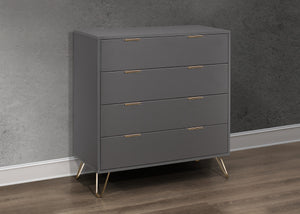 Arlo 4 Drawer Chest - Charcoal