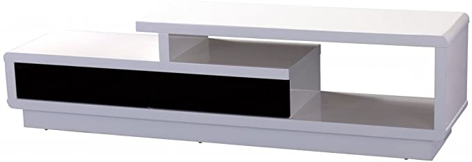 Kolima High Gloss TV Cabinet Black/White