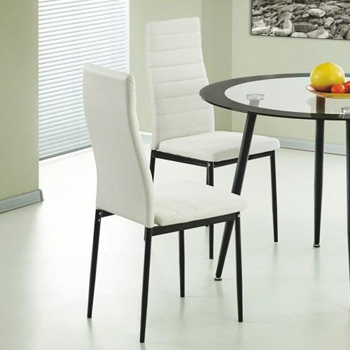 Sophie Dining Table/Set Clear Glass & Black
