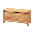 Laya Solid Oak Ottoman Box