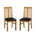 Laya Solid Oak Dining Chairs
