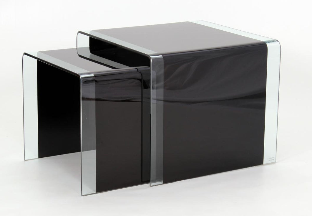 Milford Black Nest of Tables 2Pcs