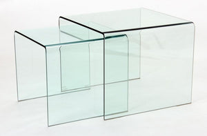 Milford Clear Nest of Tables 2Pc