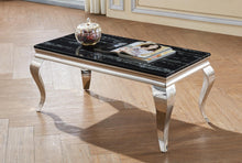 Load image into Gallery viewer, Camila Marble Coffee Table with Stainless Steel Base
