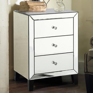 Lugano Bedside Table Small (2 Drawer)/Large (3 Drawer)