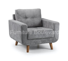 Load image into Gallery viewer, Sapphire Grey Fabric Sofa - Available in Corner Sofa, 3+2 Sofa &amp; Armchair
