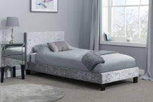 Load image into Gallery viewer, Frankfurt Standard Bed - Available In Grey, Crushed Black and Crushed Silver
