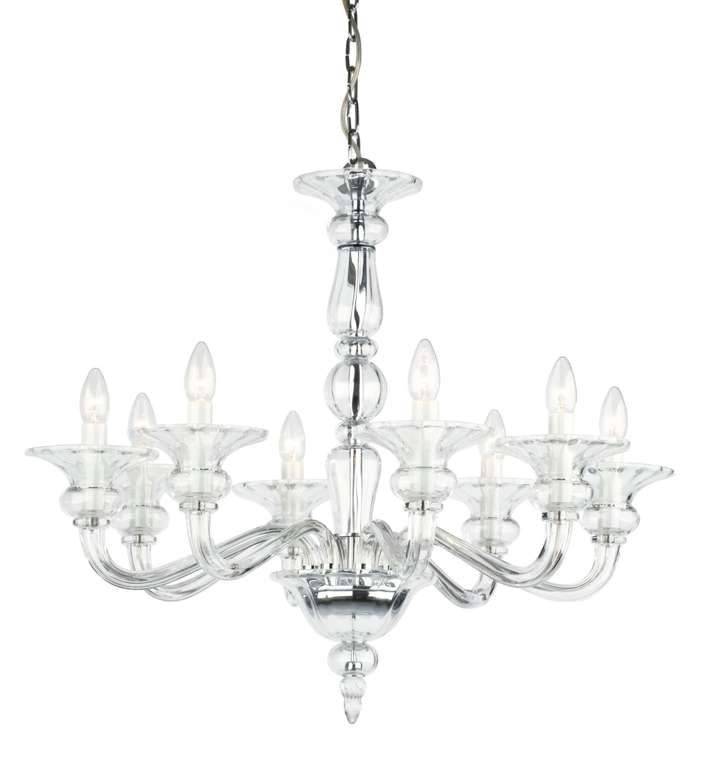 Kivu Clear Glass Chandelier Small