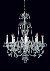 Fewa Crystal Chandelier Nickel/Gold Small/Medium/Large