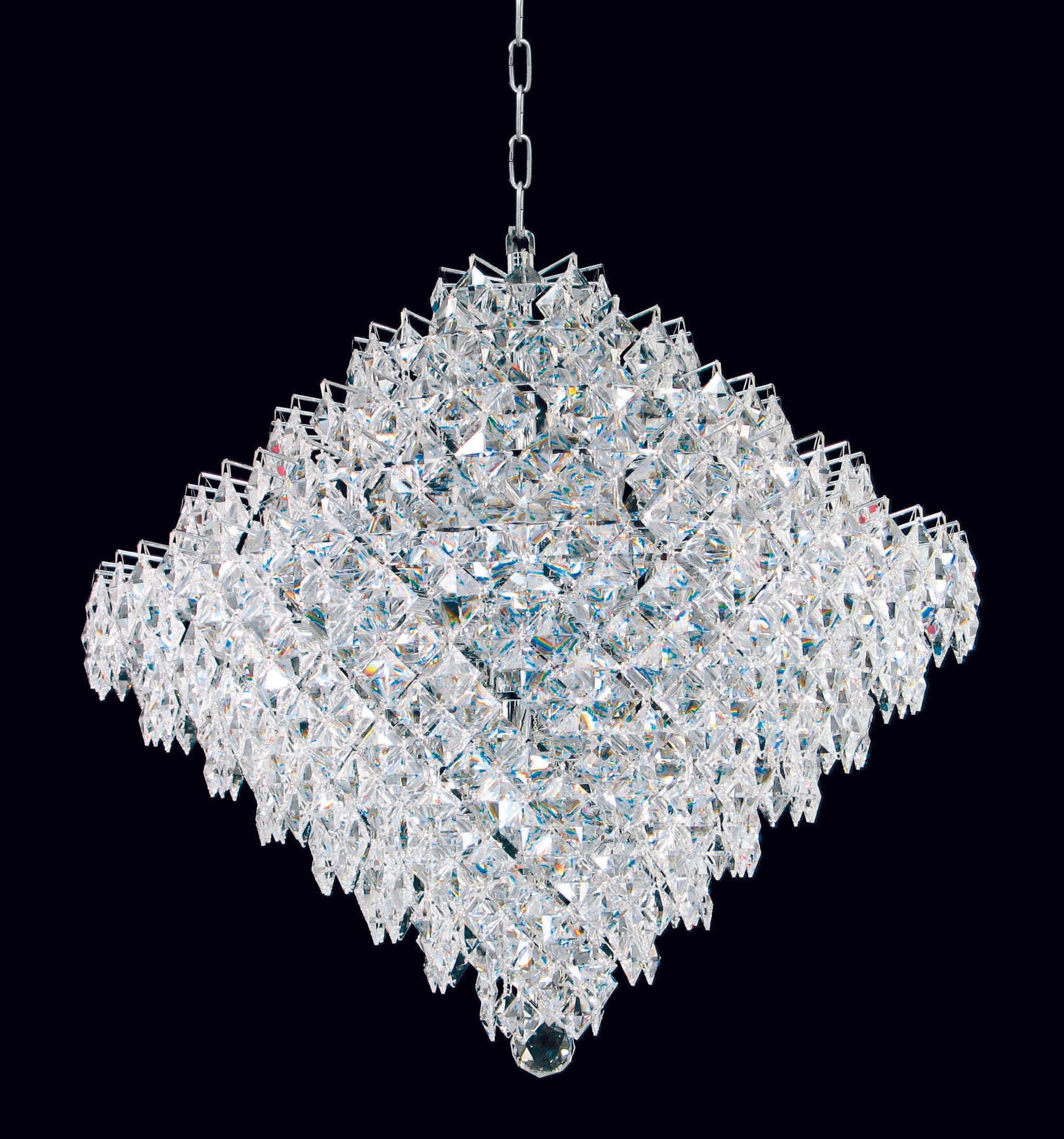 Eugene Crystal Chandelier Medium/Large Chrome/Gold