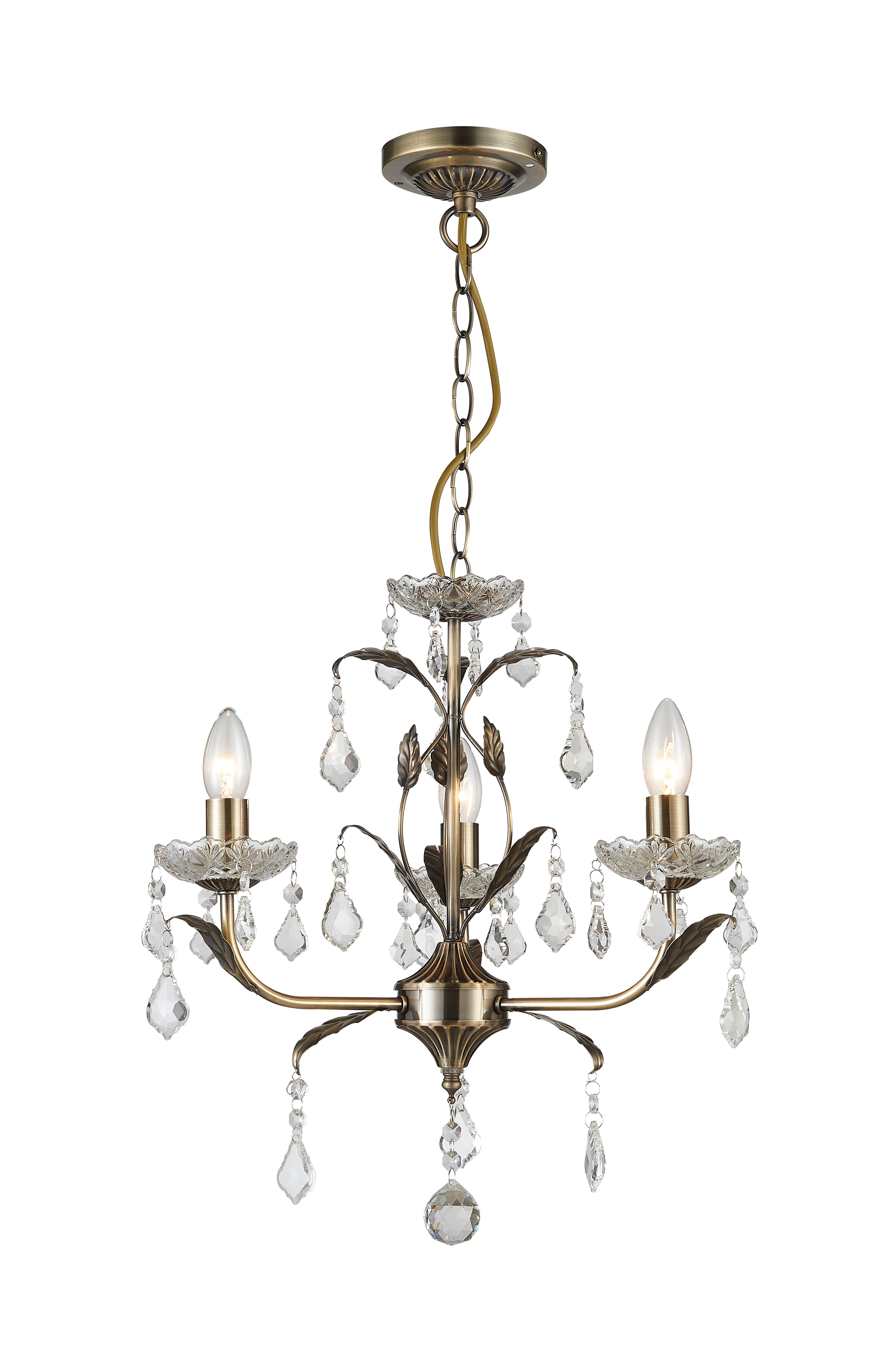 Garda Antique Brass Flush Small