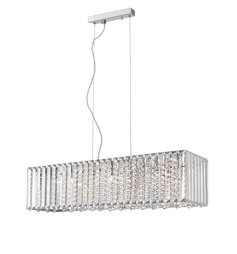 Everest Crystal Oblong Ceiling Light