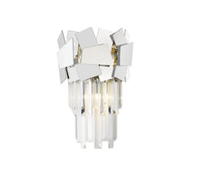 Load image into Gallery viewer, Dijon Crystal Laser Cut Wall Light Chrome/Gold
