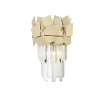 Load image into Gallery viewer, Dijon Crystal Laser Cut Wall Light Chrome/Gold
