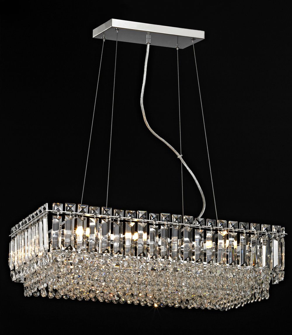 Avalon Crystal Oblong Light