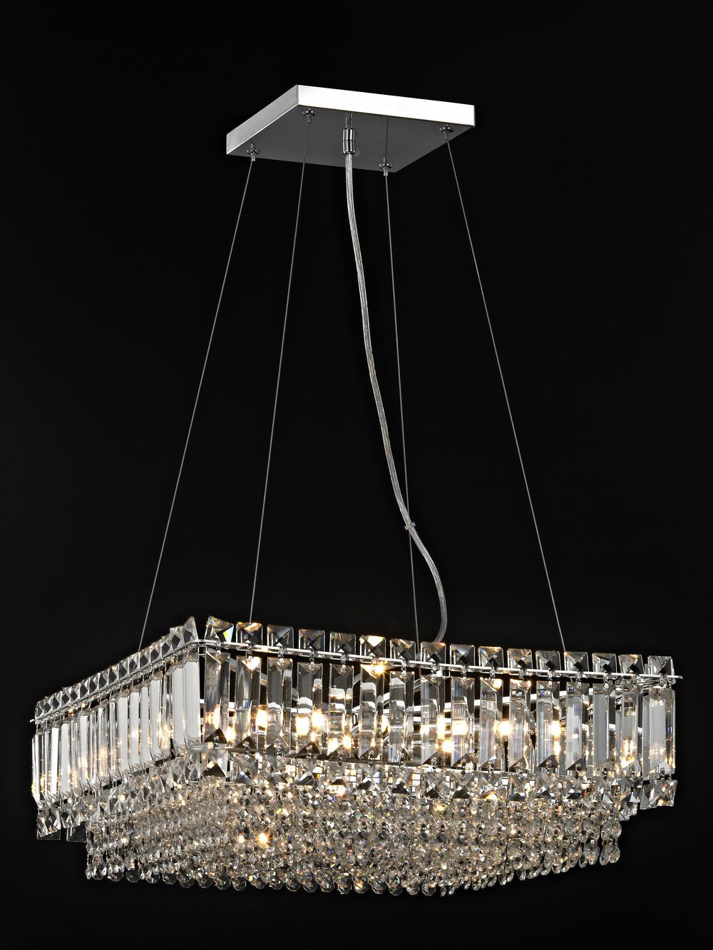 Avalon Crystal Square Light Small/Large