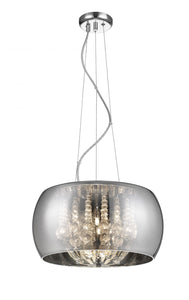 Esla Glass With Beads Chrome Light