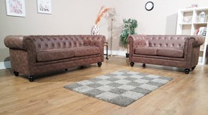 Chestefield Sofa 2022 - Available in Grey or Brown